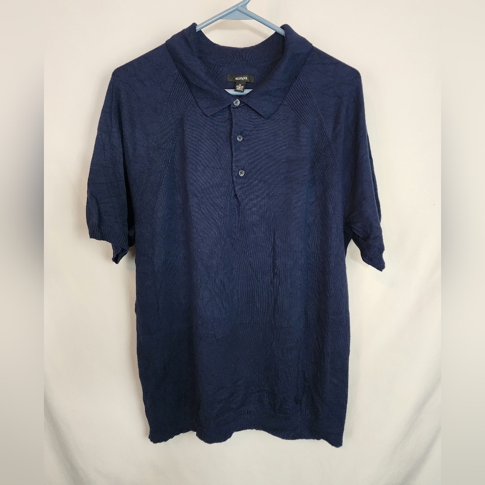 ❤️ 3/$25 Alfani Men's Navy Polo Shirt